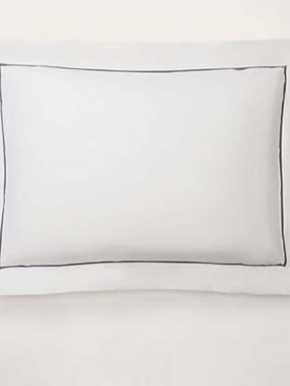 Ralph Lauren Organic Cotton Palmer Standard Pillowcase Sham Loft Gray NEW